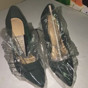 Brand new -  Forever21  green suede heels.
